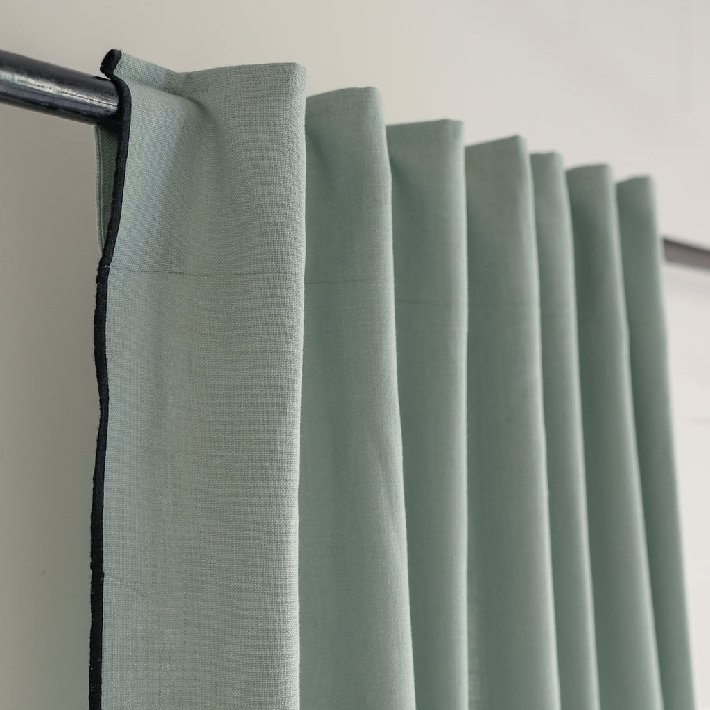 Tab top curtain in cotton canvas 140x260 JULES