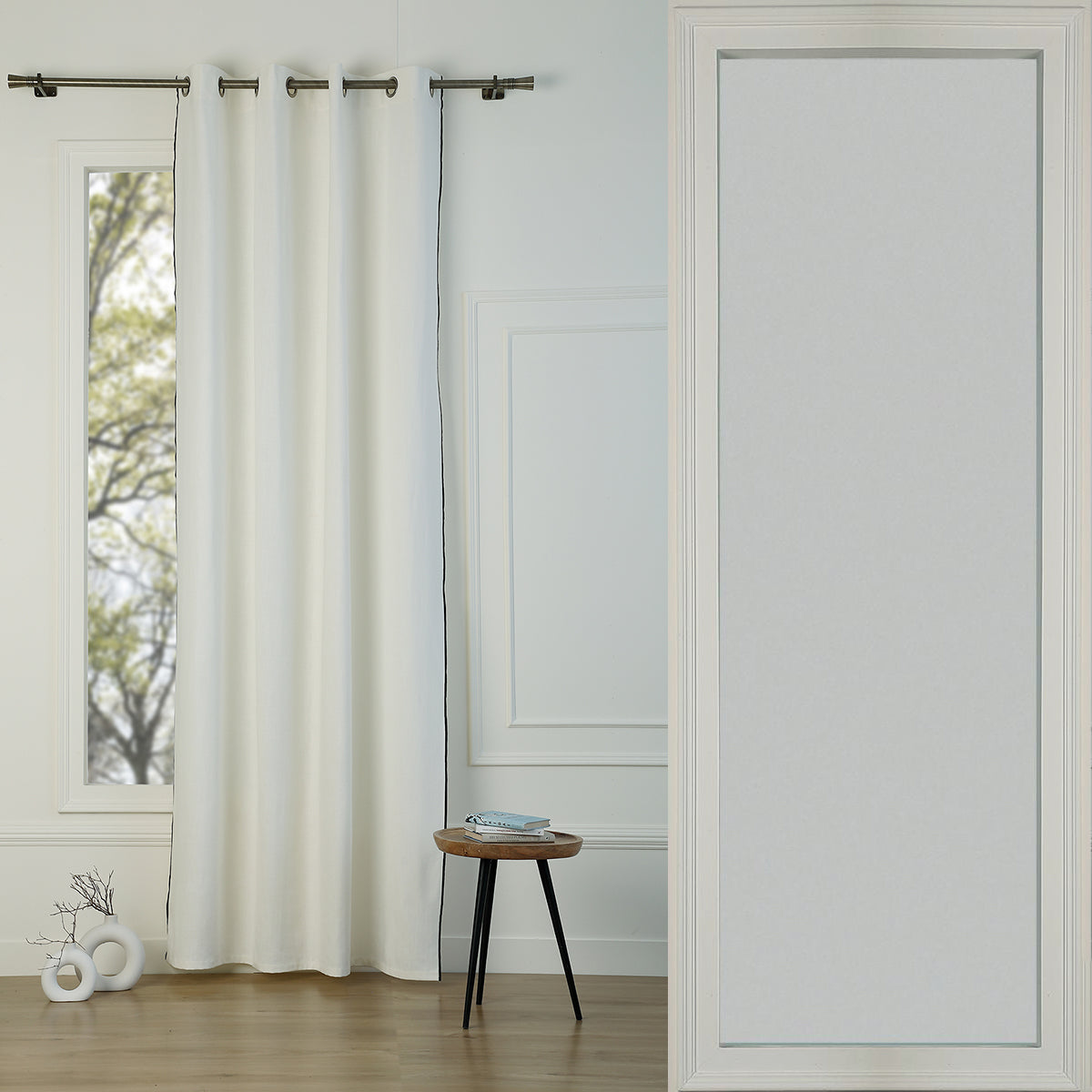 Rideau à oeillets toile de coton 140x260 JULES    febronie.com