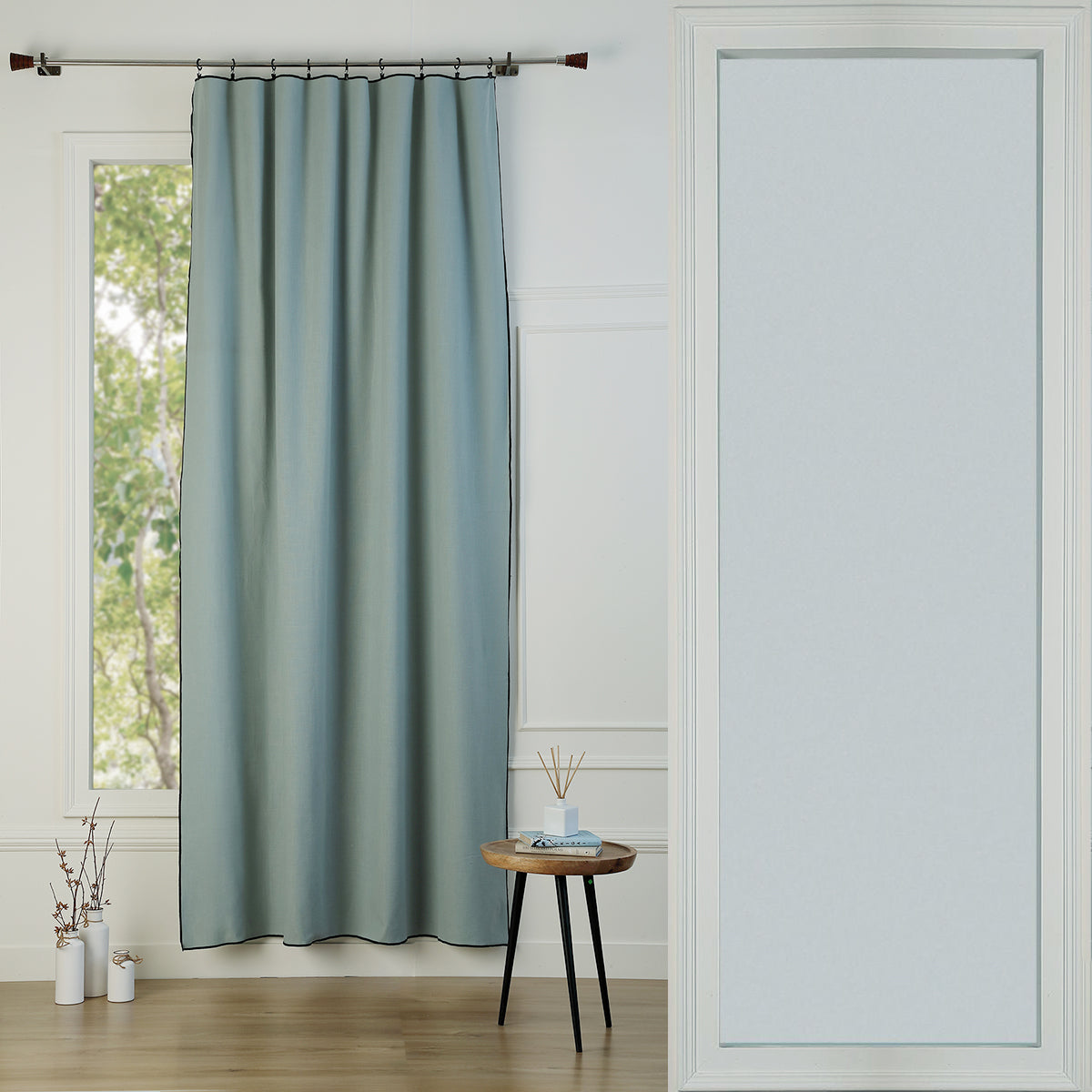 Rideau panneau toile de coton 140x260 JULES