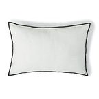 Housse de coussin toile de coton 60x40 JULES - fusain / sable - febronie.com