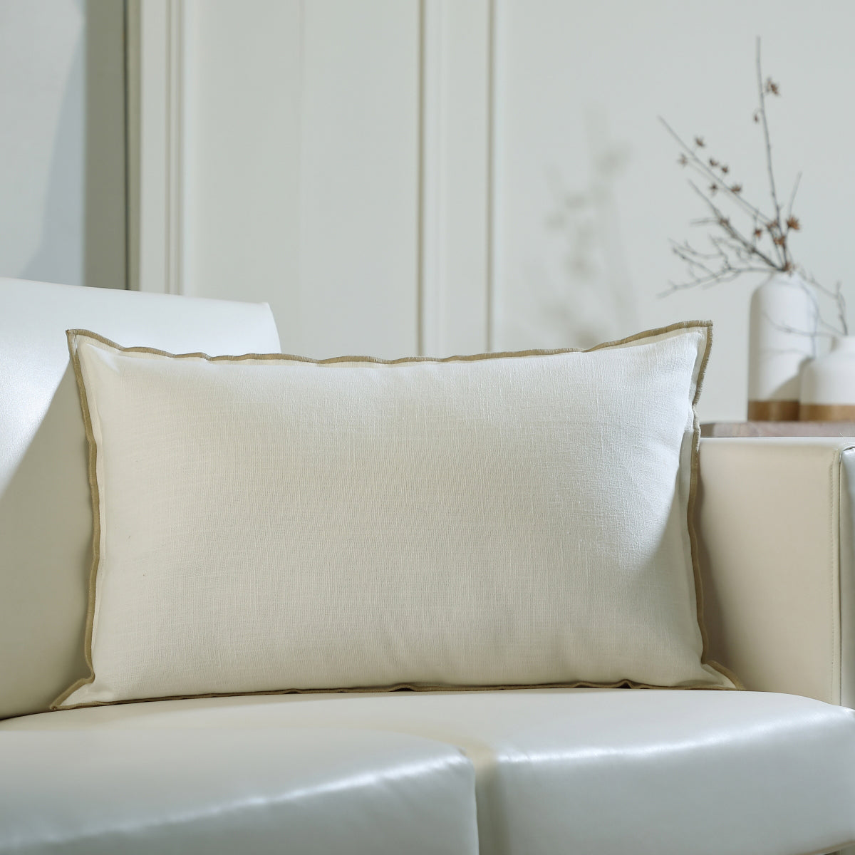 Housse de coussin toile de coton 60x40 JULES    febronie.com