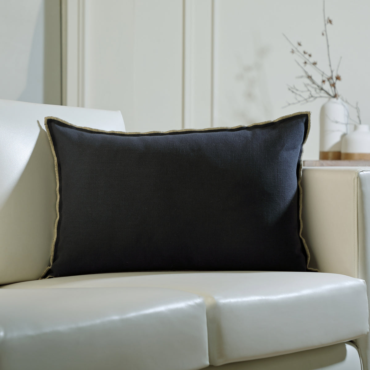 Housse de coussin toile de coton 60x40 JULES    febronie.com