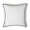 Housse de coussin toile de coton 50x50 JULES - fusain / sable - febronie.com