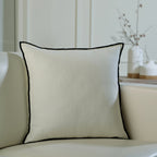 Housse de coussin toile de coton 50x50 JULES    febronie.com