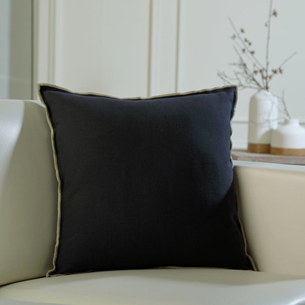 Housse de coussin toile de coton 50x50 JULES    febronie.com