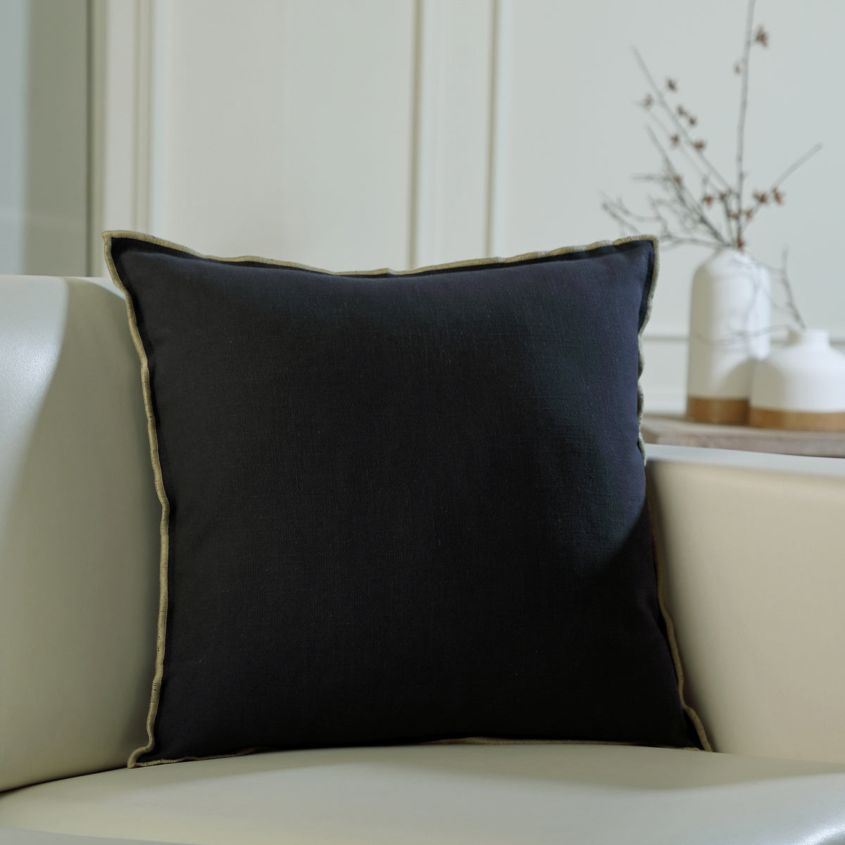 Housse de coussin toile de coton 50x50 JULES    febronie.com