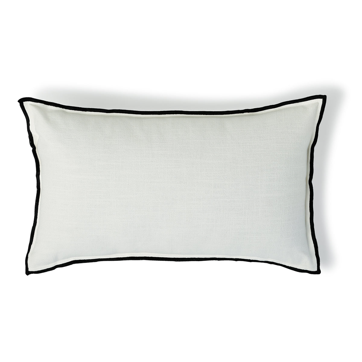Housse de coussin toile de coton 50x30 JULES - fusain / sable - febronie.com