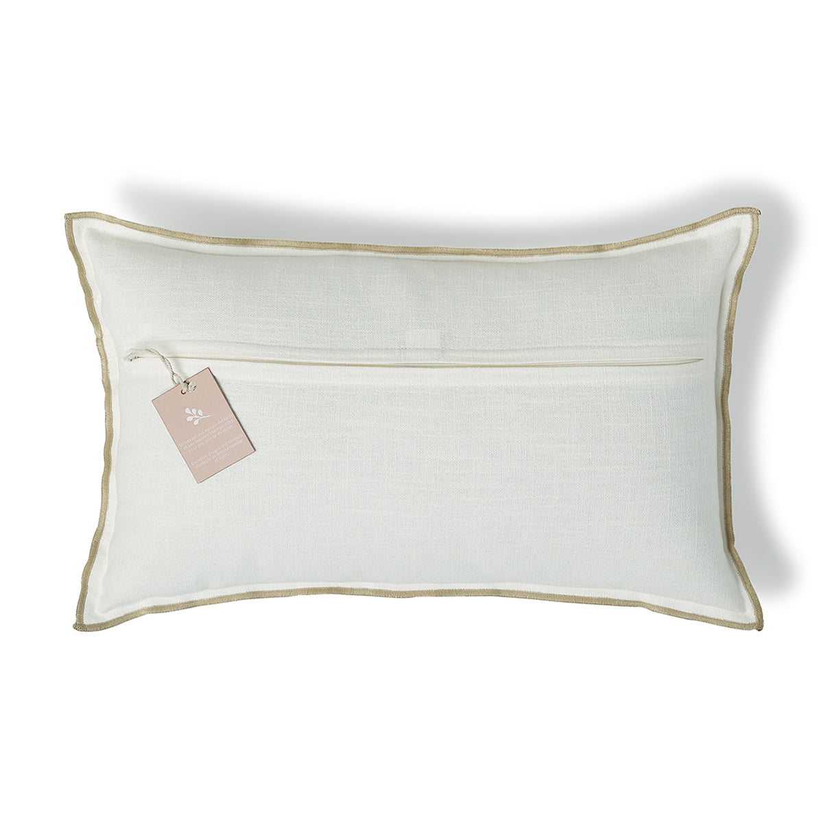 Housse de coussin toile de coton 50x30 JULES