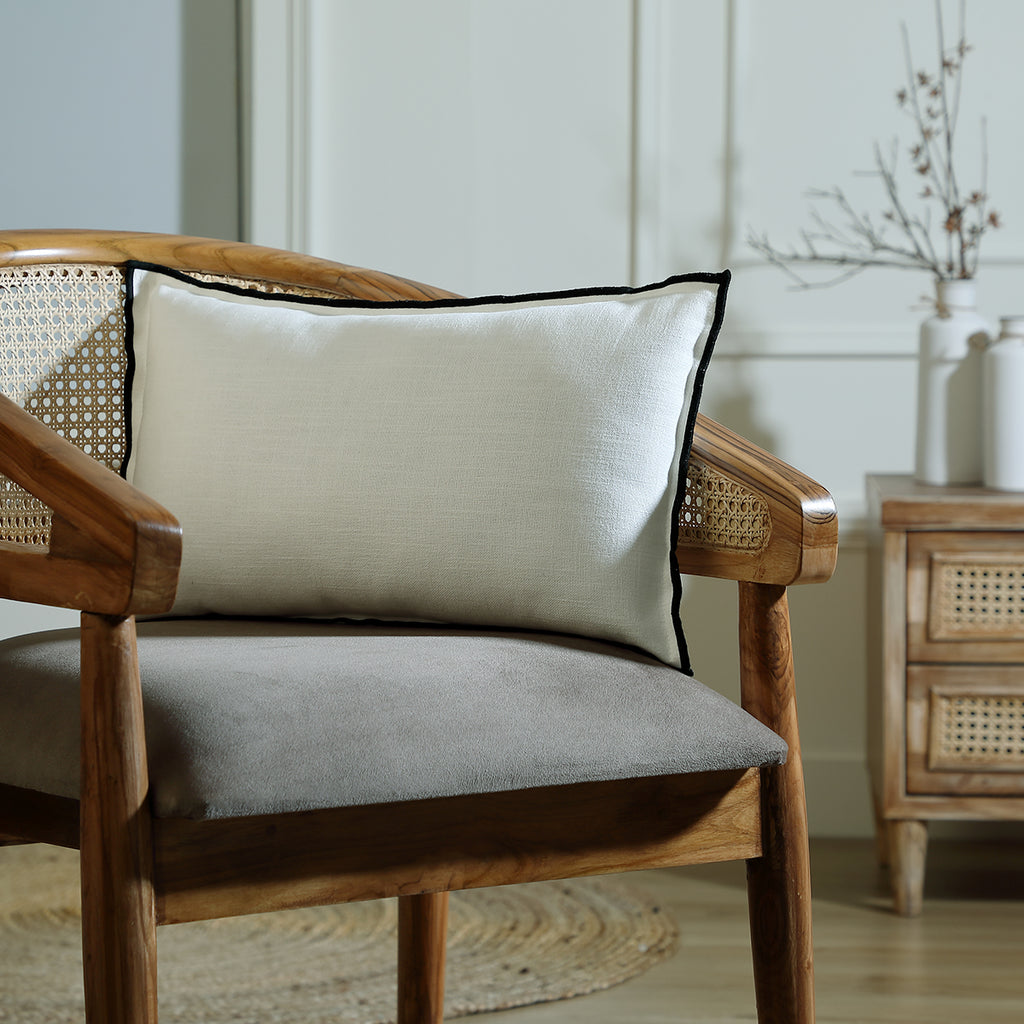 Cushion in cotton canvas 60x40 JULES