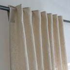 Tab top curtain in washed linen 140x290 PAUL