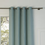 Eyelet curtain in washed linen 140x290 PAUL