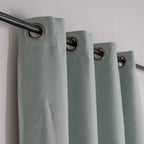 Eyelet curtain in washed linen 140x290 PAUL