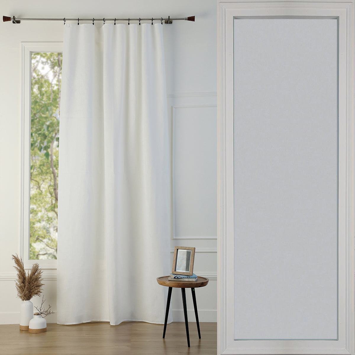 Rideau panneau lin lavé 140x290 PAUL