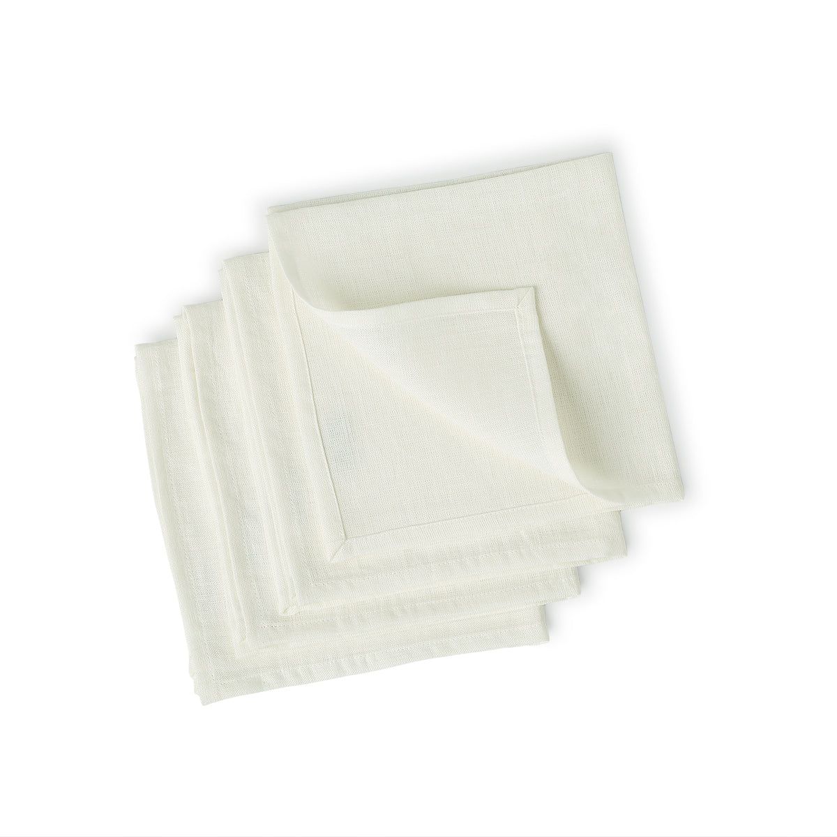 Serviette de table (x4) lin lavé 45x45 PAUL - naturel - febronie.com