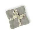 Sous-verres (x4) lin lavé 10x10 PAUL - fusain - febronie.com