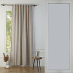 Cortina con pasadores beige lino 140x260 GABRIEL