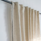 Cortina con pasadores beige lino 140x260 GABRIEL