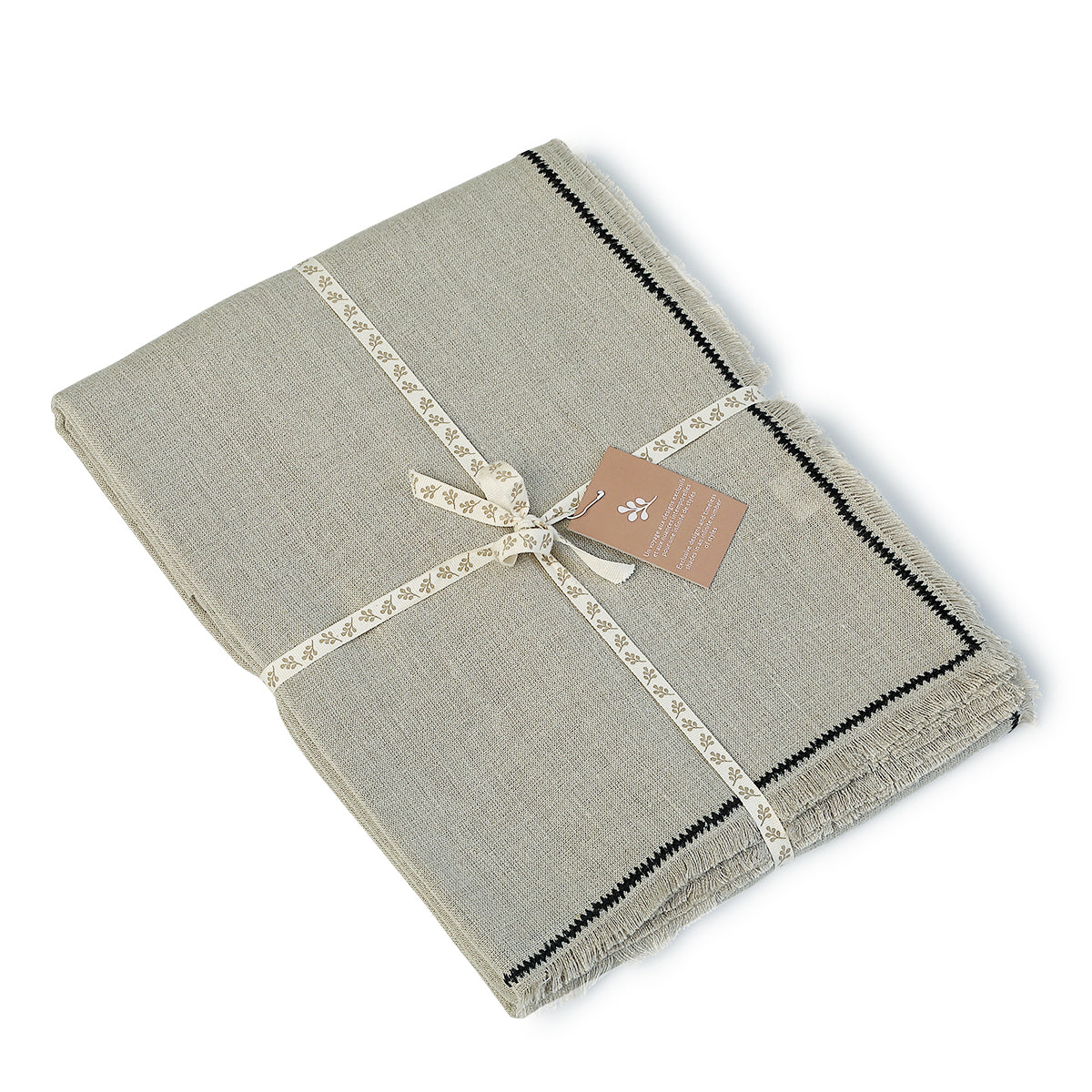 Cortina con pasadores beige lino 140x260 GABRIEL
