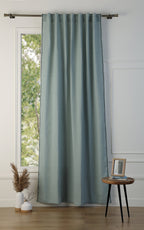 Cortina con pasadores beige lino 140x260 GABRIEL
