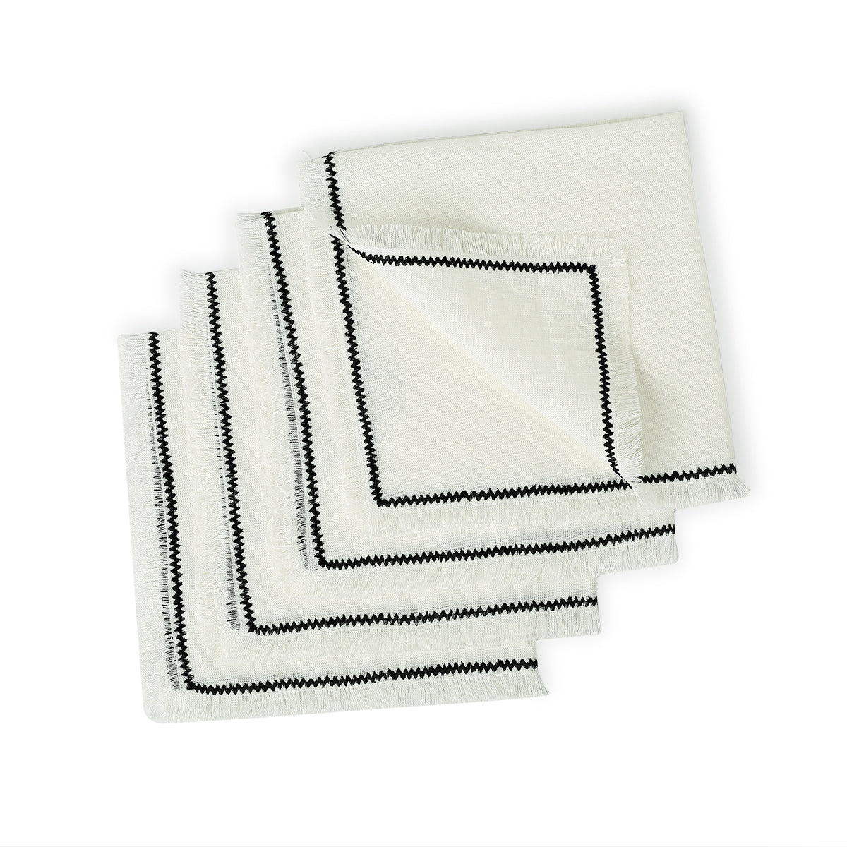 Serviette de table (x4) lin lavé 45x45 GABRIEL