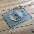 Serviette de table (x4) lin lavé 45x45 GABRIEL