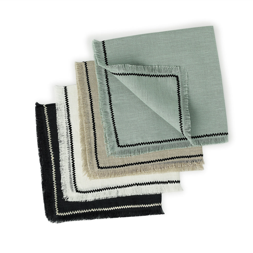 Serviette de table (x4) lin lavé 45x45 GABRIEL