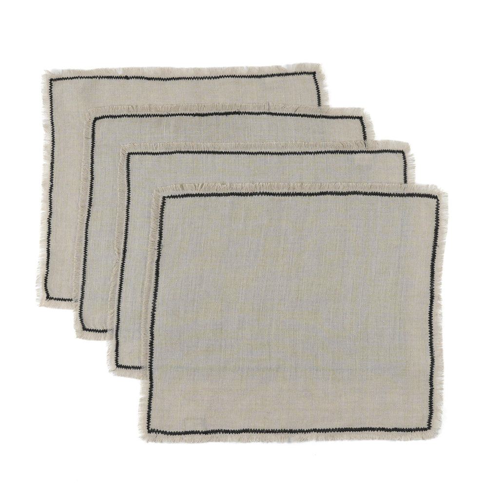  Set di tovagliette (x4) in lino lavato 35x45 GABRIEL