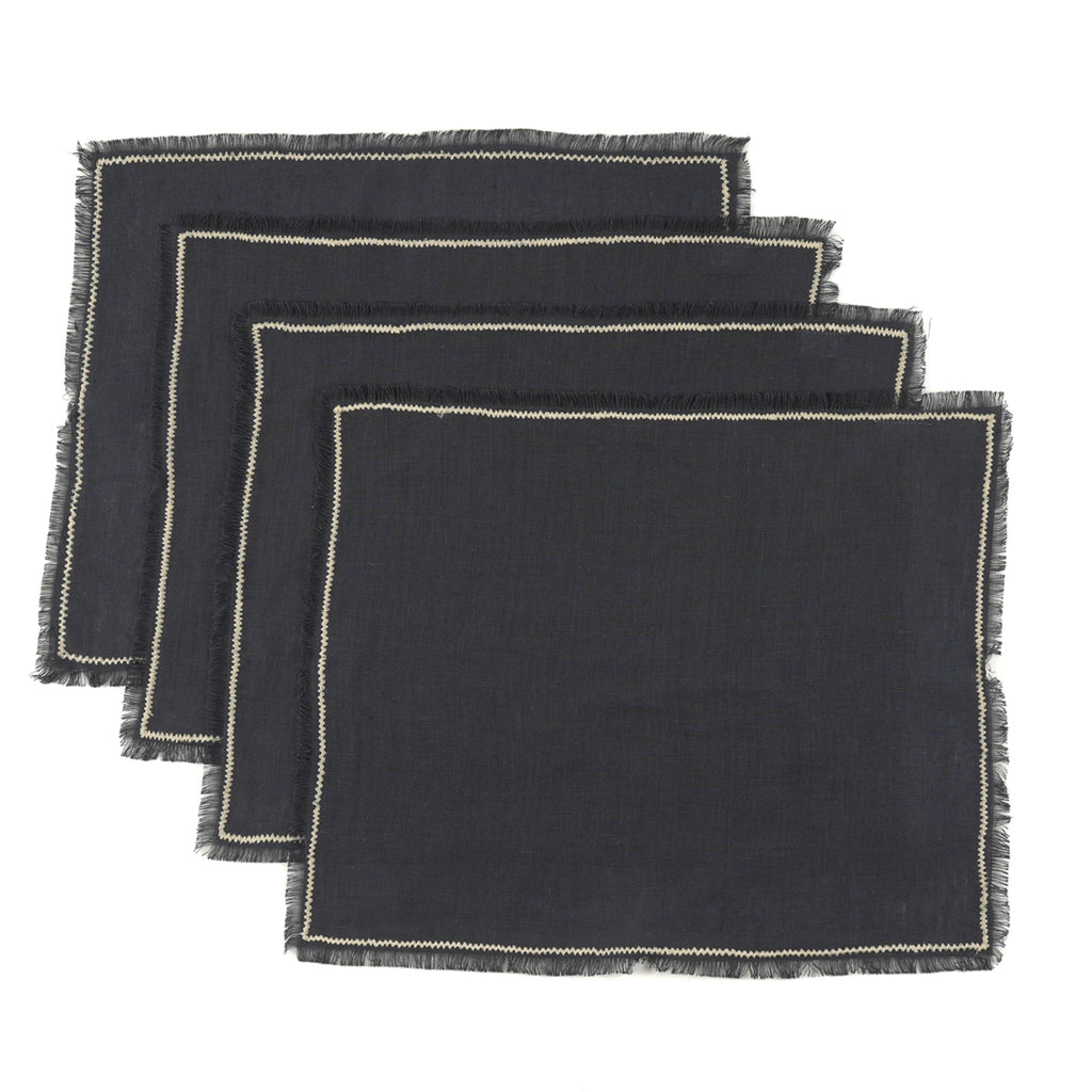  Set di tovagliette (x4) in lino lavato 35x45 GABRIEL