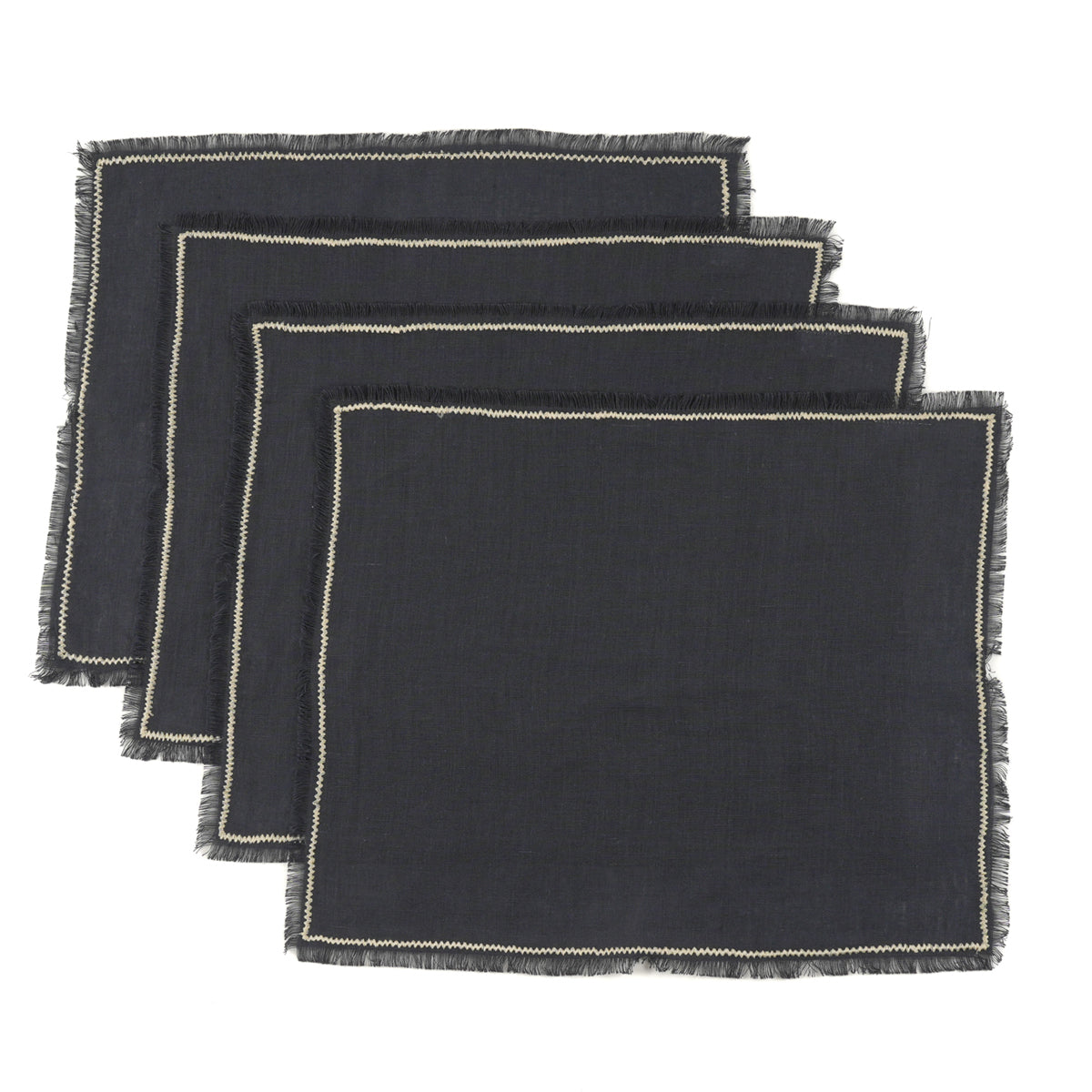  Set di tovagliette (x4) in lino lavato 35x45 GABRIEL