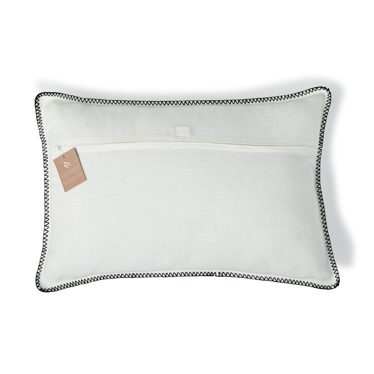 Housse de coussin lin lavé 60x40 MAXIME