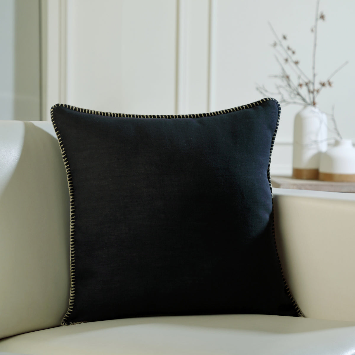 Housse de coussin lin lavé 50x50 MAXIME    febronie.com