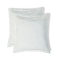 Taie d'oreiller (x2) percale de coton blanc NINA