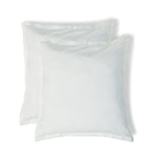 Taie d'oreiller (x2) percale de coton blanc NINA