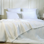 Pillowcase (x2) in cotton gauze white CARLA