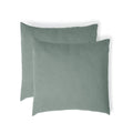 Taie d'oreiller (x2) gaze de coton céladon CARLA - 65x65 - febronie.com