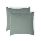 Taie d'oreiller (x2) gaze de coton céladon CARLA - 65x65 - febronie.com