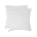 Taie d'oreiller (x2) coton lavé blanc LUNA - 50x70 - febronie.com