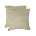 Taie d'oreiller (x2) coton lavé sable LUNA - 50x70 - febronie.com