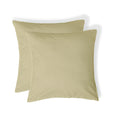 Taie d'oreiller brodée (x2) coton lavé sable LUNA - 50x70 - febronie.com
