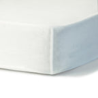 Fitted sheet in cotton percale white NINA