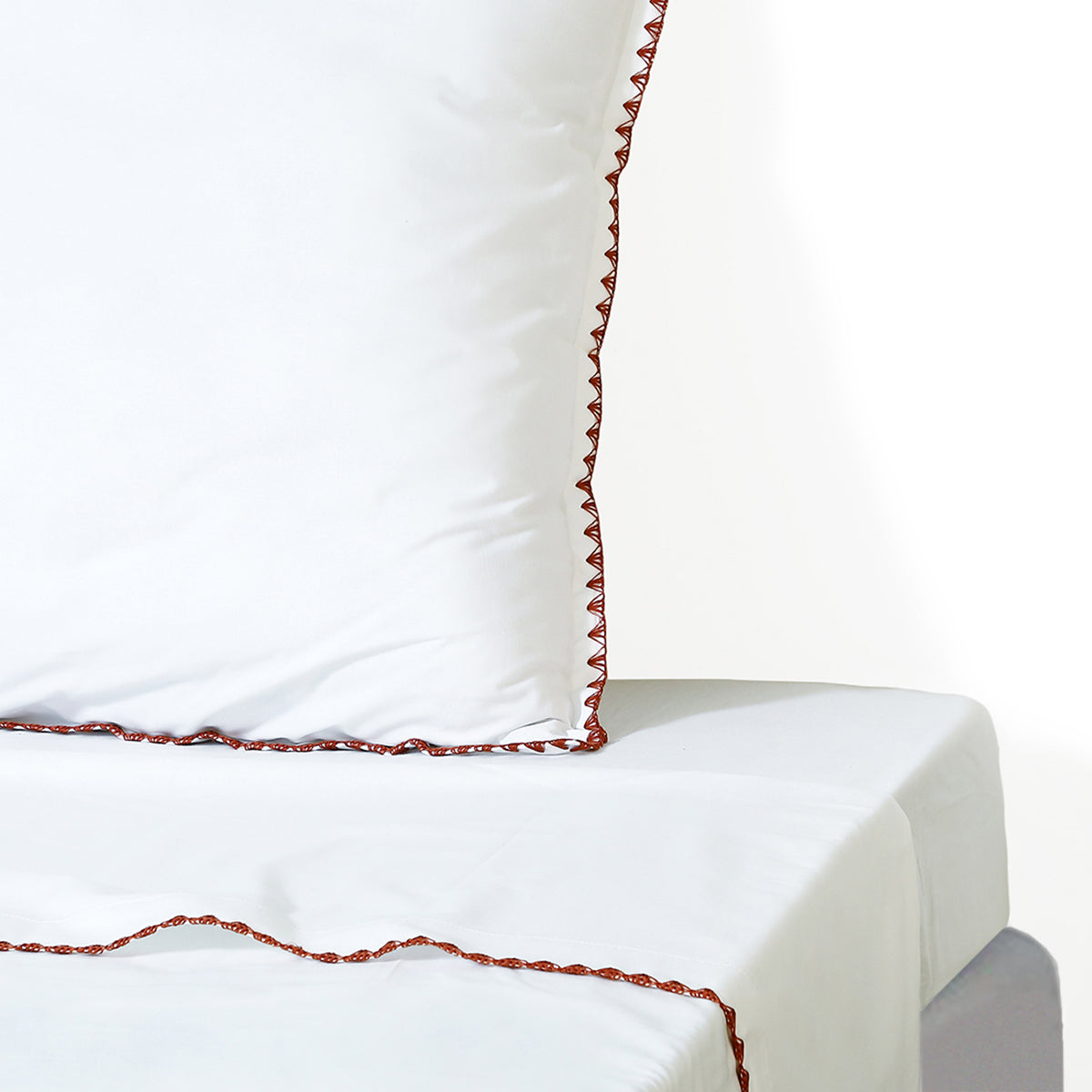 Drap plat percale de coton 240x300 ZOÉ