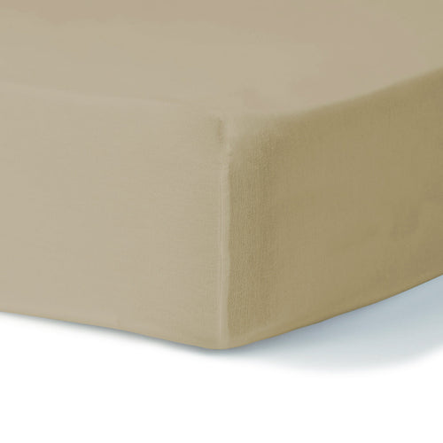 Drap housse coton lavé sable LUNA    febronie.com