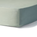 Drap housse coton lavé céladon LUNA    febronie.com