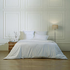 Bedlinnenset (65x65) katoenperkal wit NINA