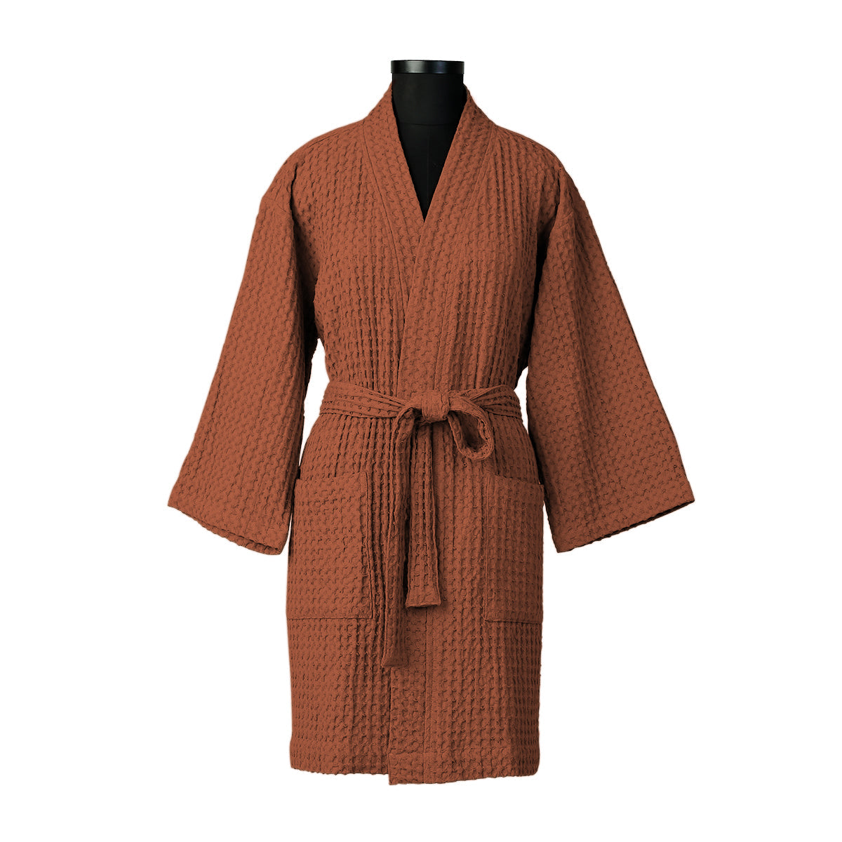 Peignoir kimono coton gaufré 95x64 DARIA    febronie.com