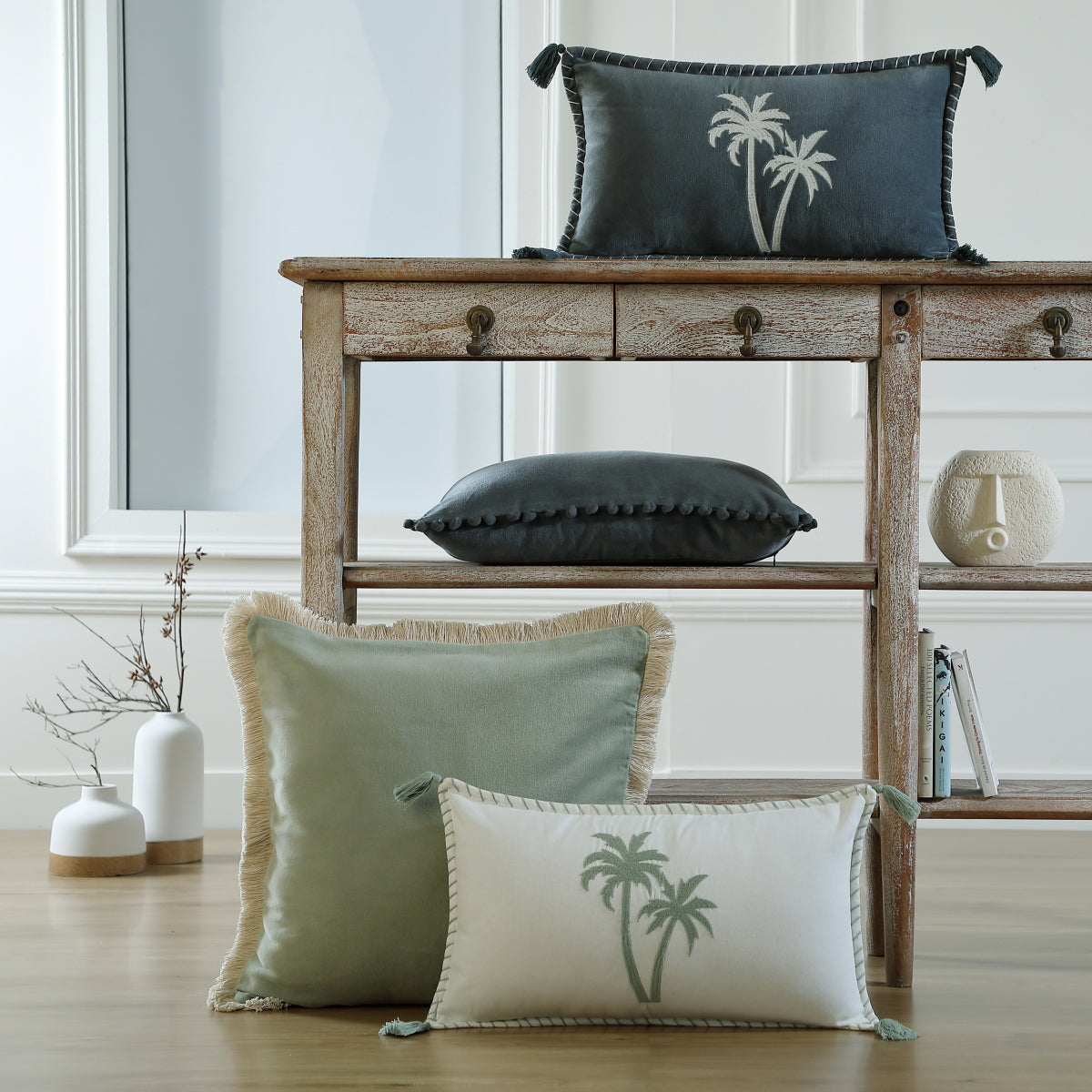 Housse de coussin velours de coton 50x50 RIVA    febronie.com