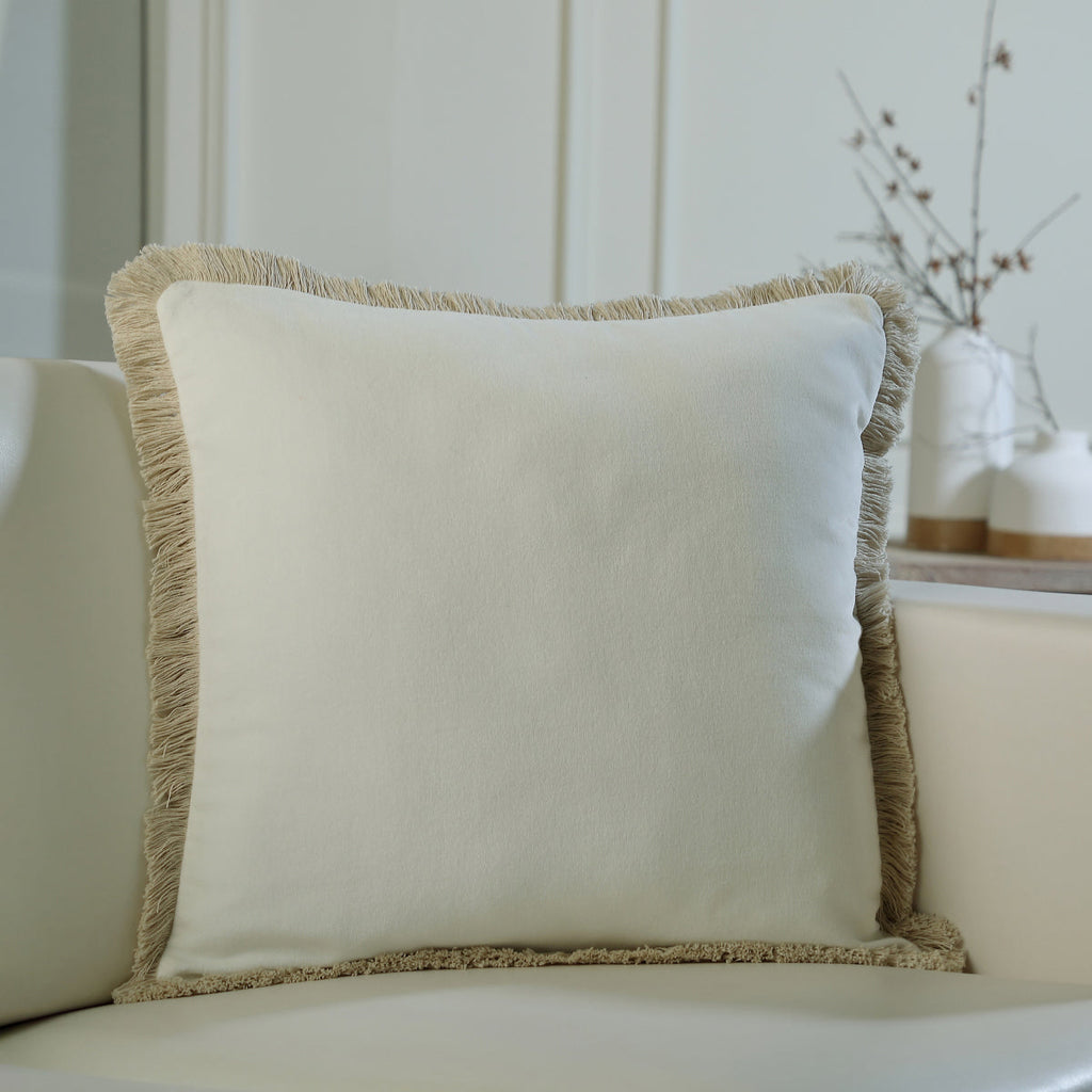 Housse de coussin velours de coton 50x50 RIVA    febronie.com