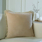Housse de coussin velours de coton 50x50 RIVA    febronie.com