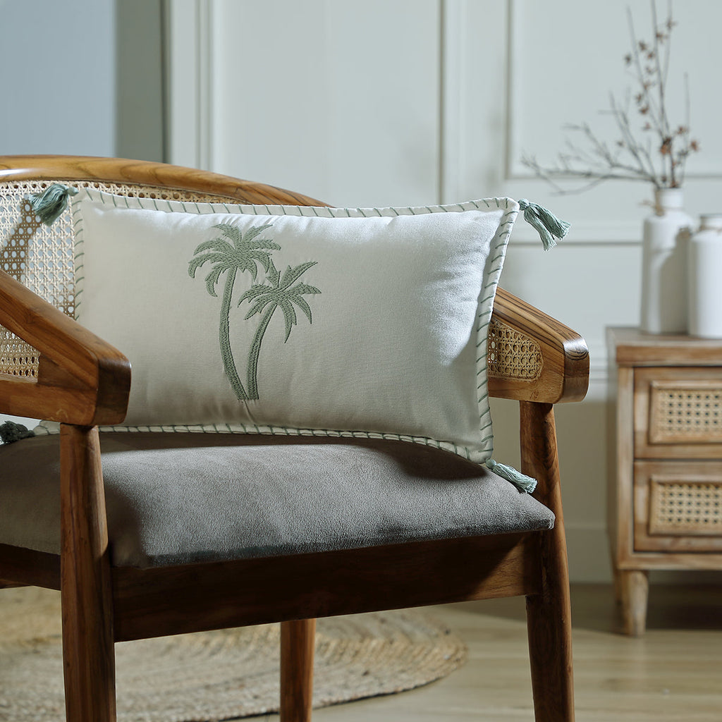 Housse de coussin toile de coton 50x30 OASIS    febronie.com