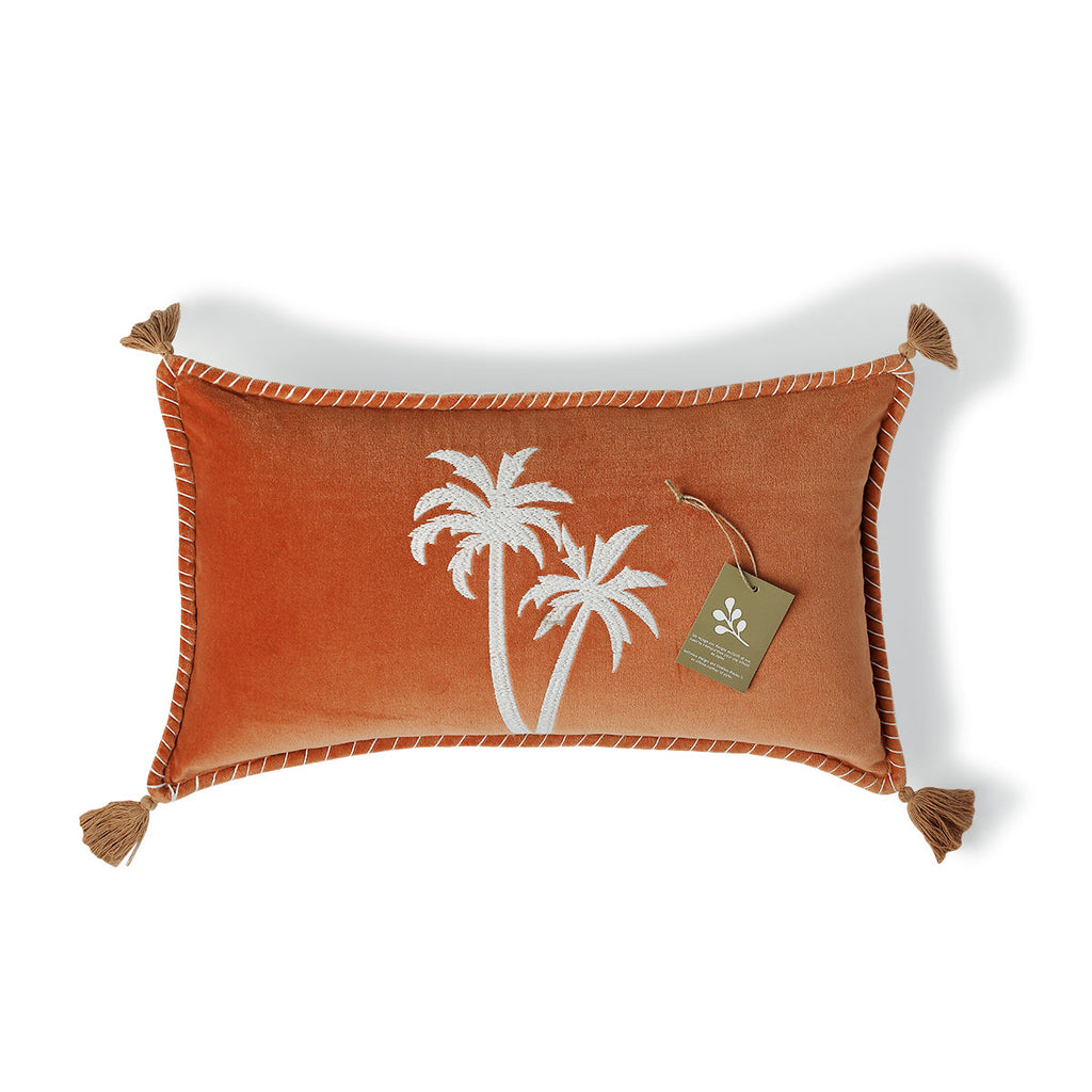 Housse de coussin velours de coton 50x30 OASIS VELOURS    febronie.com